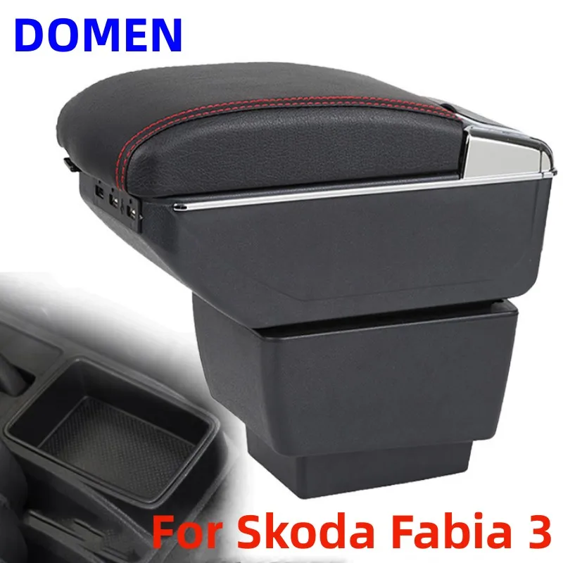 For Skoda Fabia 3 Armrest box Original dedicated central armrest box modification accessories Dual Layer USB Charging
For Skoda Fabia 3 Armrest box Original dedicated central armrest box modification accessories Dual Layer USB Charging