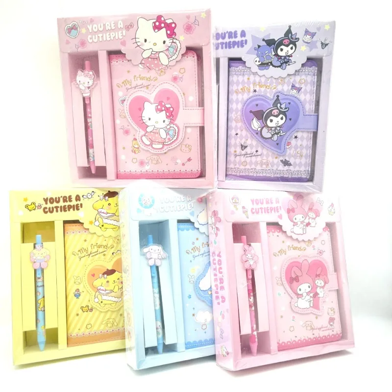 Kawaii Sanrio Hello Kitty Handbook Cinnamoroll My Melody Kuromi Cute Cartoon Valentine Notebook Gift Set Office School Supplie
Kawaii Sanrio Hello Kitty Handbook Cinnamoroll My Melody Kuromi Cute Cartoon Valentine Notebook Gift Set Office School Supplie