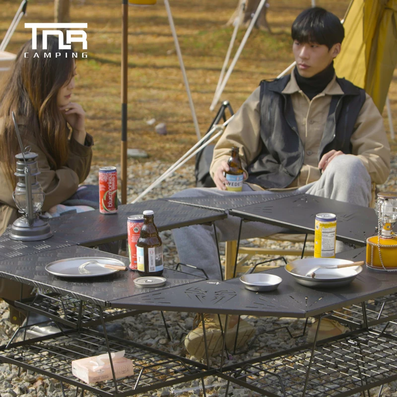 TNR Outdoor BBQ Foldable Table Multifunctional Aluminum Alloy Camping Combination Table Barbecue Picnic Table 
TNR Outdoor BBQ Foldable Table Multifunctional Aluminum Alloy Camping Combination Table Barbecue Picnic Table