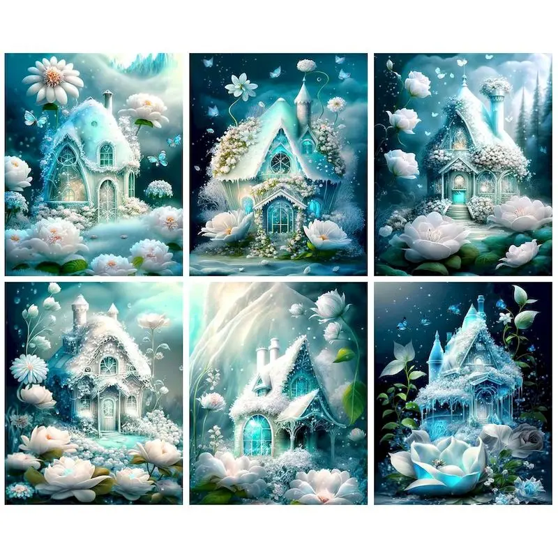 GATYZTORY White Flowers House Coloring By Number Kits Painting By Number Landcape Modern Drawing On Canvas Handpainted Art Gift
GATYZTORY White Flowers House Coloring By Number Kits Painting By Number Landcape Modern Drawing On Canvas Handpainted Art Gift