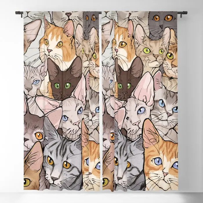 A Lot Of Cats Blackout Curtains 3D Print Window Curtains For Bedroom Living Room Decor Window Treatments
A Lot Of Cats Blackout Curtains 3D Print Window Curtains For Bedroom Living Room Decor Window Treatments