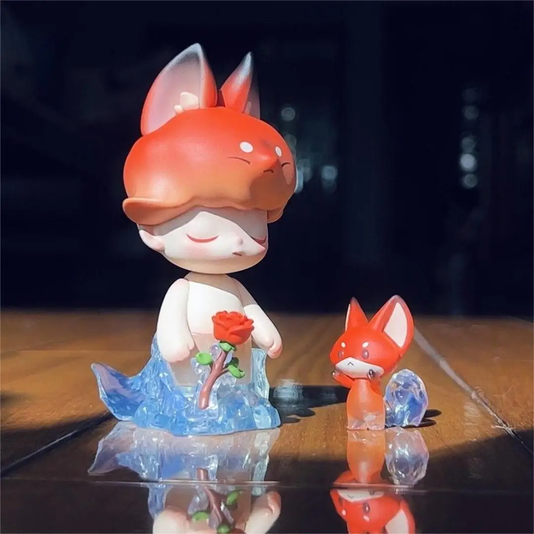 

ORIGINAL Dimoo Glacier Action Figure Iceberg Little Prince Fox Rose Ornament Toy Designer Collection Relax Gift Creative