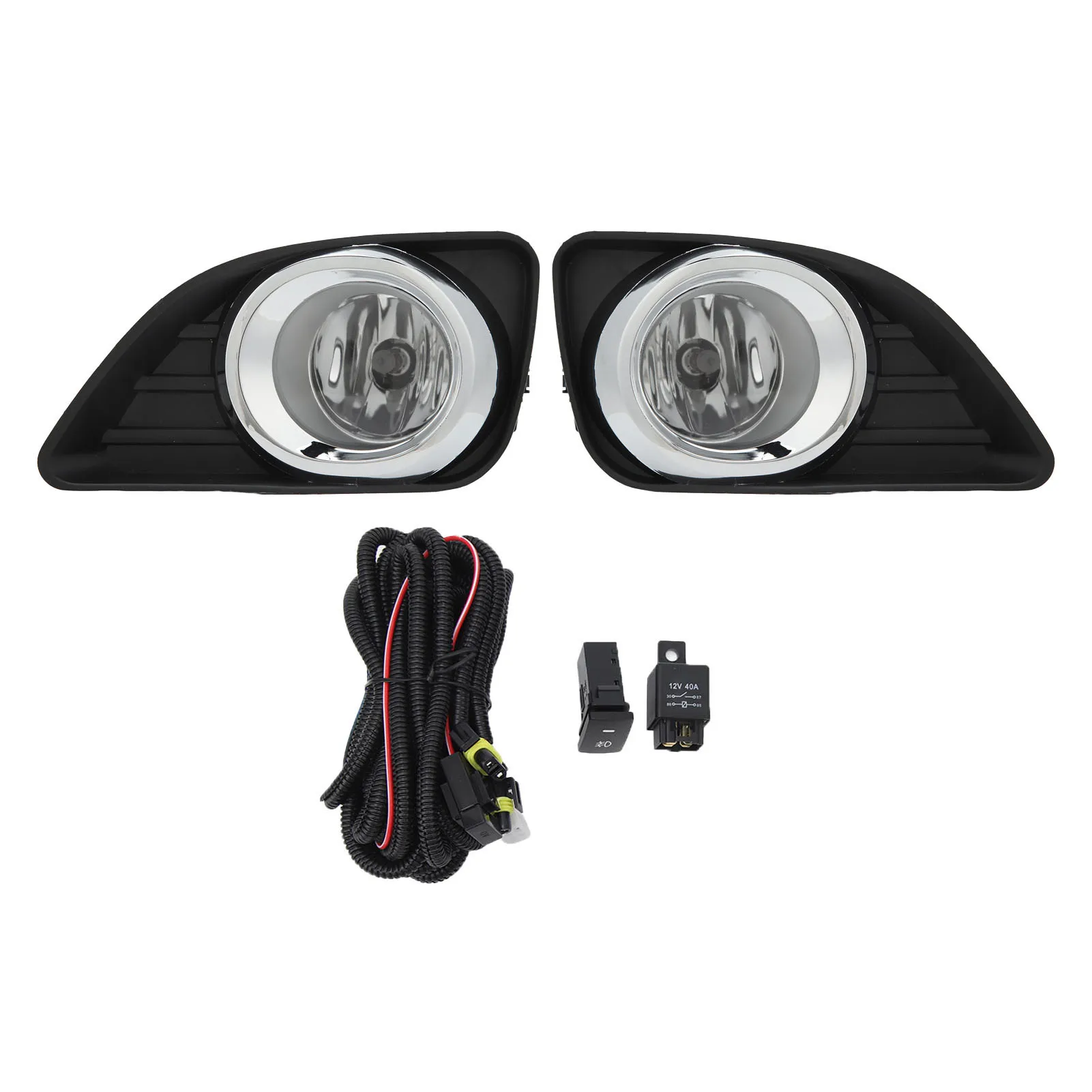 1 Pair of Fog Light Assembly with Trim Hook-up Wire Switch Kit 52040-06090 52030-06070 For Toyota Camry 2009-2011
1 Pair of Fog Light Assembly with Trim Hook-up Wire Switch Kit 52040-06090 52030-06070 For Toyota Camry 2009-2011
