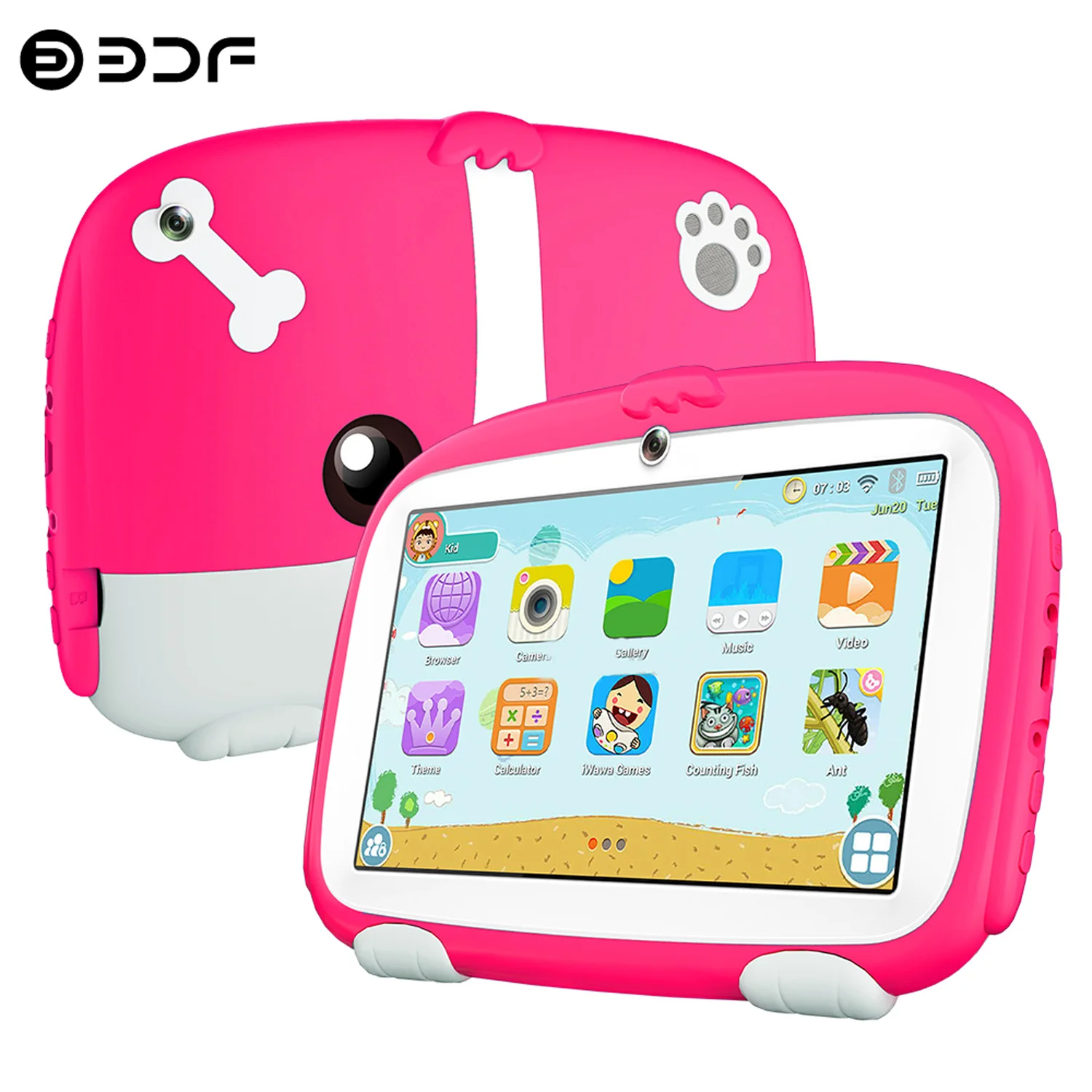 

New 7 Inch Cartoon Kids Tablets Learning Education Games Tablet Pc Quad Core 4GB RAM 64GB ROM Dual Cameras Children's Gifts
