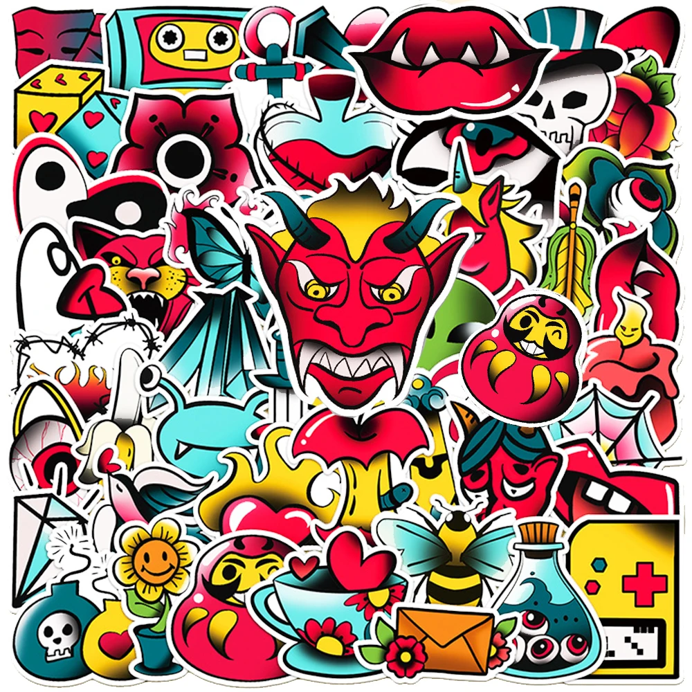 10/30/50Pcs Colorful Cool Cartoon Anime Tattoo Graffiti Stickers for Adult Adolescent Waterproof Durable Tattoo Sticker Toy Gift
10/30/50Pcs Colorful Cool Cartoon Anime Tattoo Graffiti Stickers for Adult Adolescent Waterproof Durable Tattoo Sticker Toy Gift