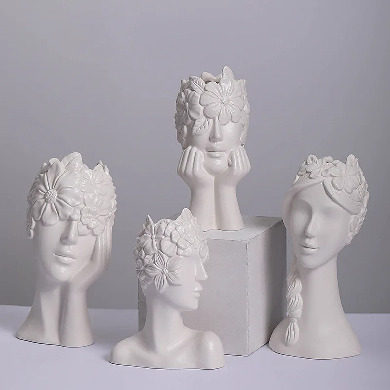 Nordic Human Face Resin Vase Flower Arrangement Flower Vase Gorgon Luxury Dried Flower Vase Office Home Interior Decor
Nordic Human Face Resin Vase Flower Arrangement Flower Vase Gorgon Luxury Dried Flower Vase Office Home Interior Decor