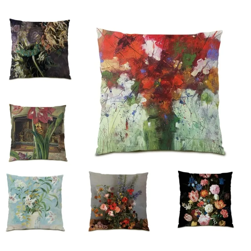 European Retro Vintage Cushion Cover Oil Paintings Pillowcase Double Sided Flower Pillow Cover Home Decor 45x45cm 2024 F1226
European Retro Vintage Cushion Cover Oil Paintings Pillowcase Double Sided Flower Pillow Cover Home Decor 45x45cm 2024 F1226
