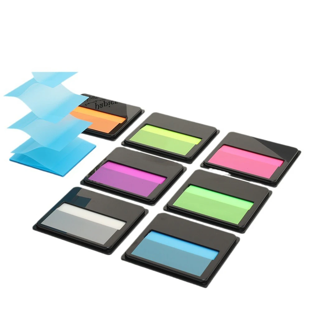 

Fluorescent Color Pull-out Boxed Sticky Notes Memo Focus Marking Message Stickers Stationery School Office Supplies