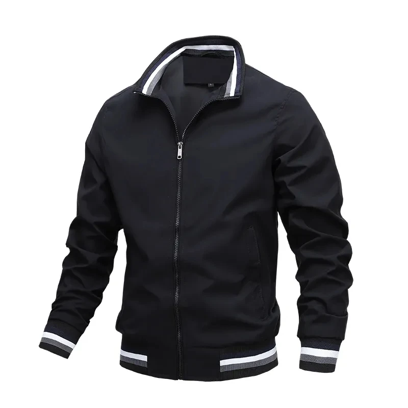 

Spring Bomber Jacket Men's Tide Bump Color Coat Casual Group Waterproof Sunscreen Casual Sports Jacket M-4XL