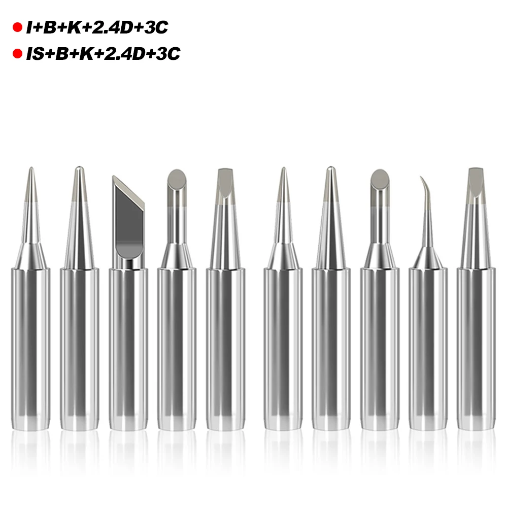 5Pcs 900M (I+B+K+3C+2.4D) Internal Heating Constant Temperature Tin Tip for Station Soldering Iron Welder Tips Accessories
5Pcs 900M (I+B+K+3C+2.4D) Internal Heating Constant Temperature Tin Tip for Station Soldering Iron Welder Tips Accessories