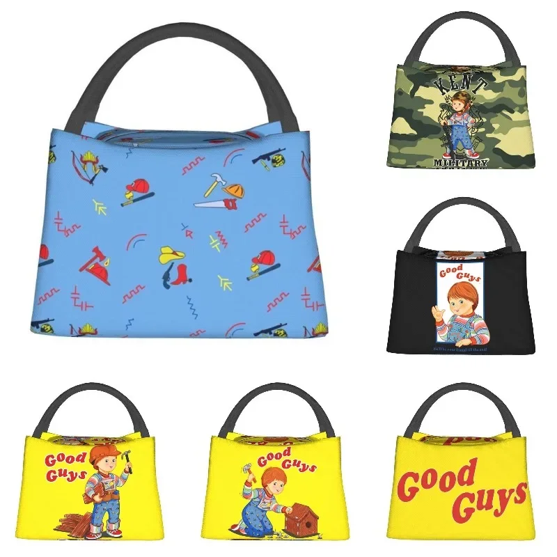 Good Guys Child's Play Chucky Insulated Lunch Bag for School Office Killer Doll Overalls Resuable Cooler Thermal Bento Box Women
Good Guys Child's Play Chucky Insulated Lunch Bag for School Office Killer Doll Overalls Resuable Cooler Thermal Bento Box Women