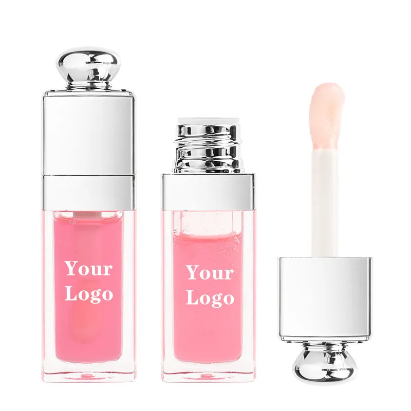 

10pcs Lip Oil Gloss Plumper Private Logo Makeup Moisturizing Sexy Water Glossy Clear Primer Tint Lip Balm Care Cosmetics Bulk