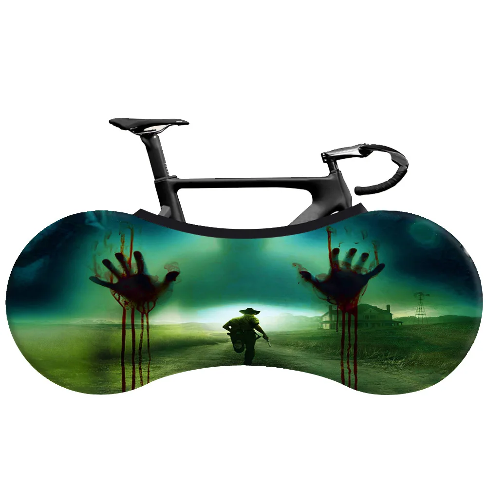 Green Ghost Hand Print Bike Wheel Cover MTB Road Bicycle Accessories Anti-dust Wheels Frame Cover High Elasticity Storage Bag
Green Ghost Hand Print Bike Wheel Cover MTB Road Bicycle Accessories Anti-dust Wheels Frame Cover High Elasticity Storage Bag