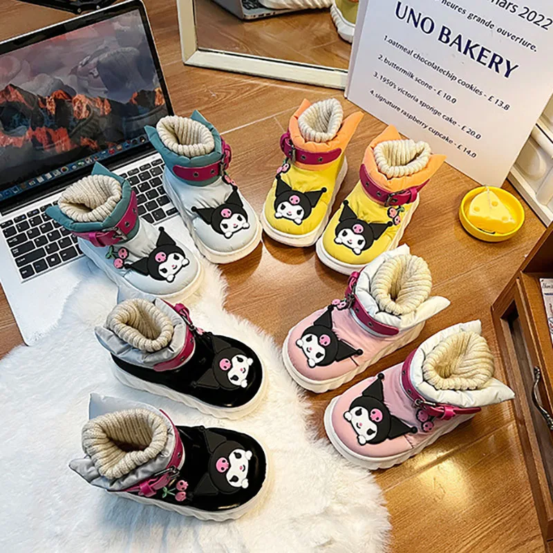Kawaii Sanrio Anime Snow Boots Cute Cinnamoroll Cartoon Soft Sole Thick Bottom Non-Slip Warm Cotton Shoes Gifts for Boys Girls
Kawaii Sanrio Anime Snow Boots Cute Cinnamoroll Cartoon Soft Sole Thick Bottom Non-Slip Warm Cotton Shoes Gifts for Boys Girls