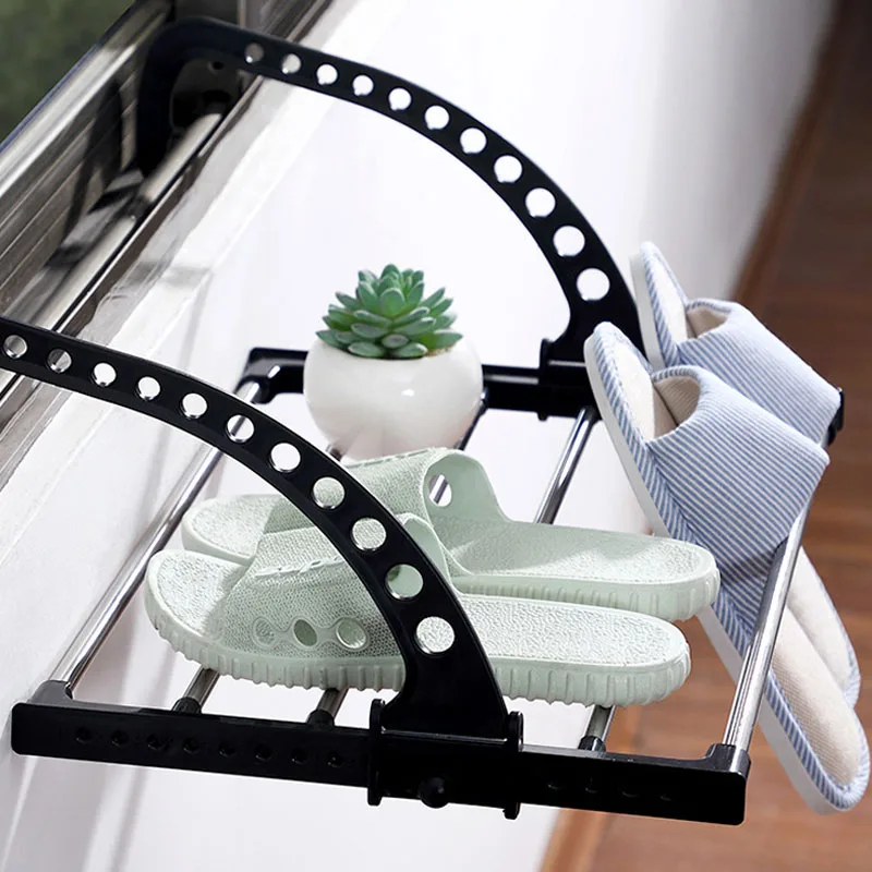 Balcony Retractable Clothes Drying Rack Folding Outdoor Indoor Clothes Metal Drying Hanger Portable Socks Underwear Holder Airer
Balcony Retractable Clothes Drying Rack Folding Outdoor Indoor Clothes Metal Drying Hanger Portable Socks Underwear Holder Airer