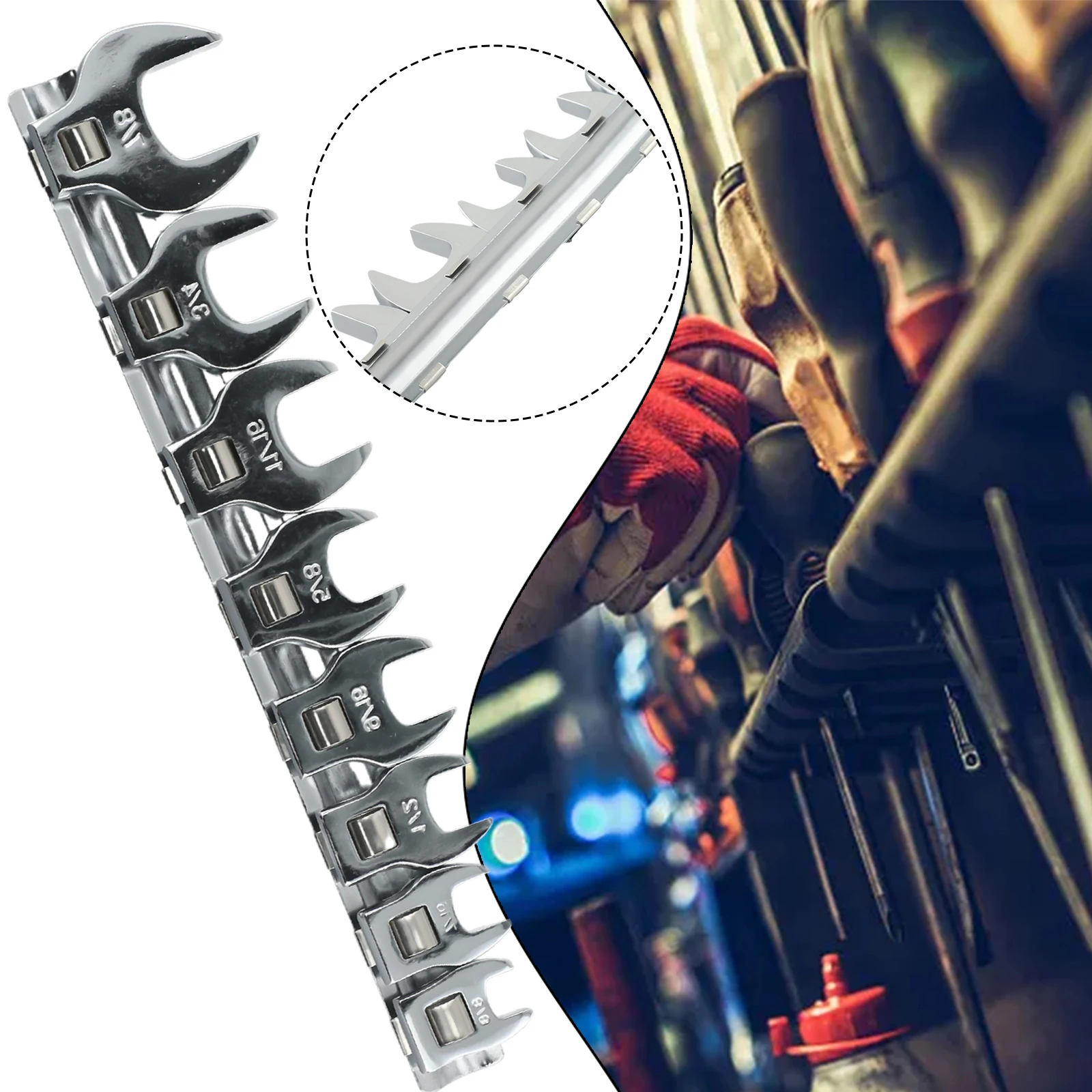 Ratchet Wrench Wrench Automotive Shop 3/8 Inch Interchangeable Heads Loose Screw Movable Open Drive Crowfoot Wrench
Ratchet Wrench Wrench Automotive Shop 3/8 Inch Interchangeable Heads Loose Screw Movable Open Drive Crowfoot Wrench