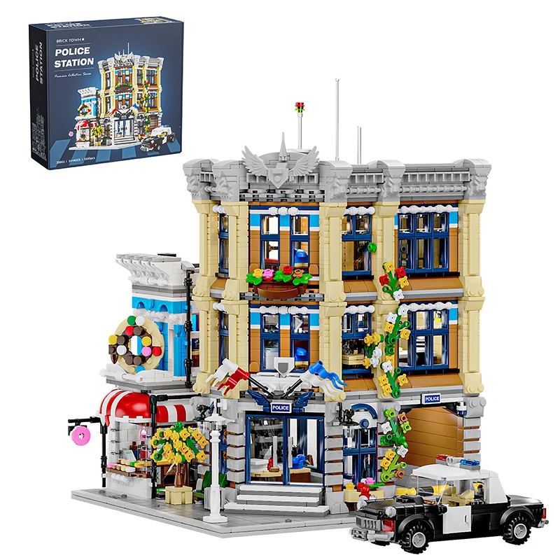Police Station House Buildings Sets,City Apartment Store Model Modular Buildings Blocks Gift for Adults Kids 3200PCS Police Station House Buildings Sets,City Apartment Store Model Modular Buildings Blocks Gift for Adults Kids 3200PCS
