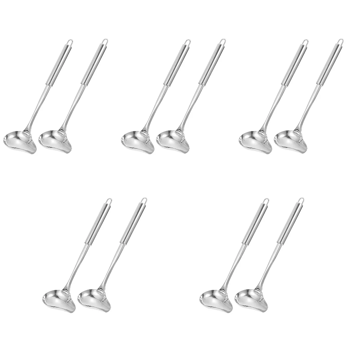 10 Pcs Stainless Steel Sauce Spoon Scoop Tableware Long Handle Thicken Kitchen Gadget Oil Food Serving
10 Pcs Stainless Steel Sauce Spoon Scoop Tableware Long Handle Thicken Kitchen Gadget Oil Food Serving
