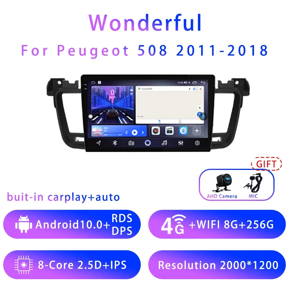 Wonderful For Peugeot 508 9inch Android10 5G wifi DSP Car stereo Radio Multimedia Video Player GPS Navigation
Wonderful For Peugeot 508 9inch Android10 5G wifi DSP Car stereo Radio Multimedia Video Player GPS Navigation