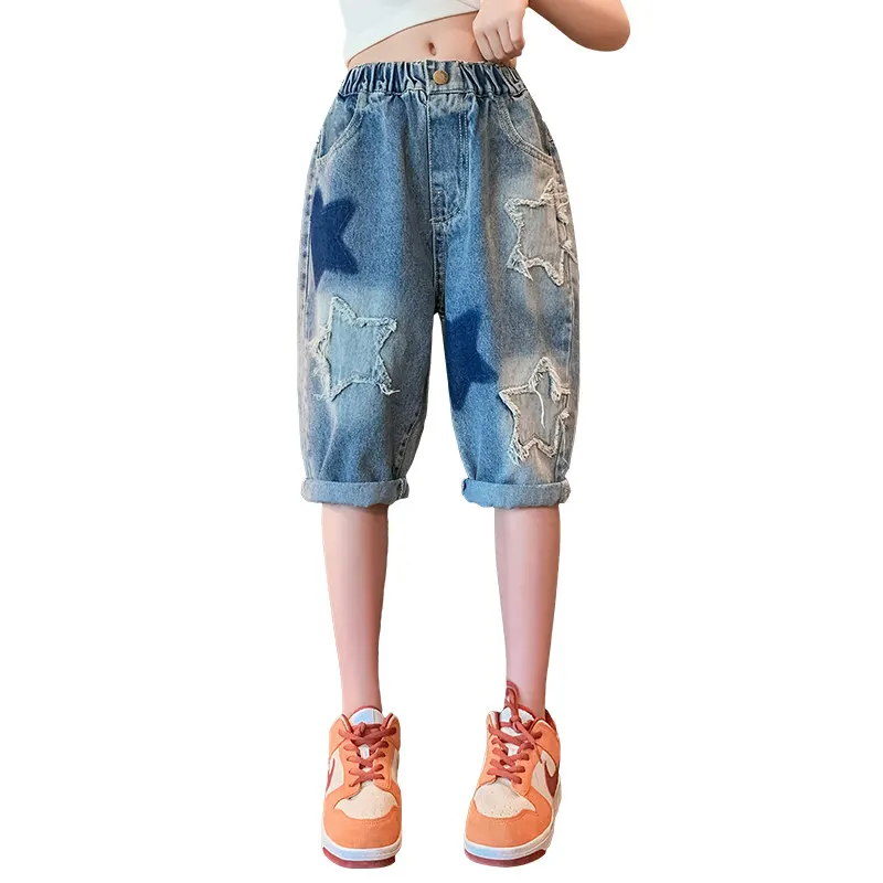 Fashion Teen Girls Shorts With Star New Arrivals Summer High Waist Cotton School Denim Half Pants School Kids 6 8 10 12 14 Years
Fashion Teen Girls Shorts With Star New Arrivals Summer High Waist Cotton School Denim Half Pants School Kids 6 8 10 12 14 Years