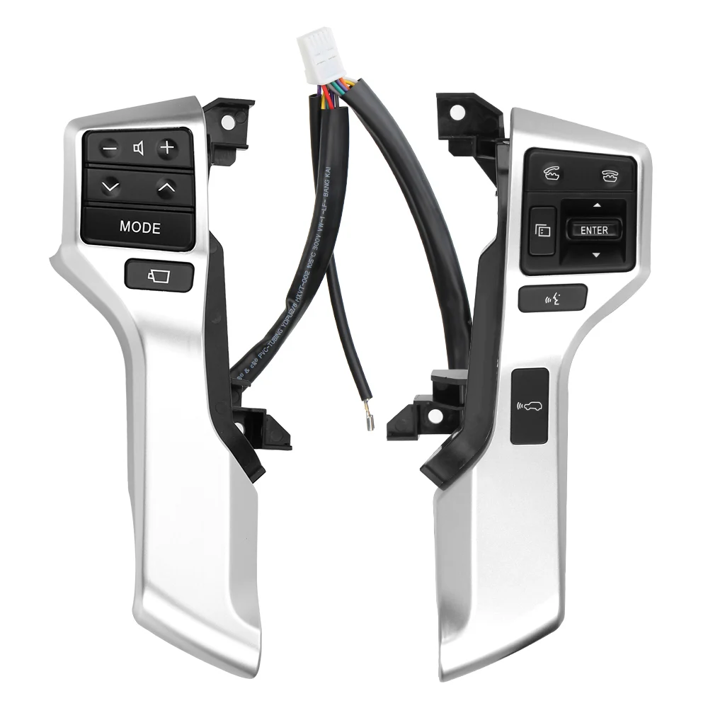 Многофункциональный кнопочный переключатель управления рулевым колесом для Toyota Land Cruiser Prado, автомобильные аксессуары 8425060180 8425060140
Многофункциональный кнопочный переключатель управления рулевым колесом для Toyota Land Cruiser Prado, автомобильные аксессуары 8425060180 8425060140