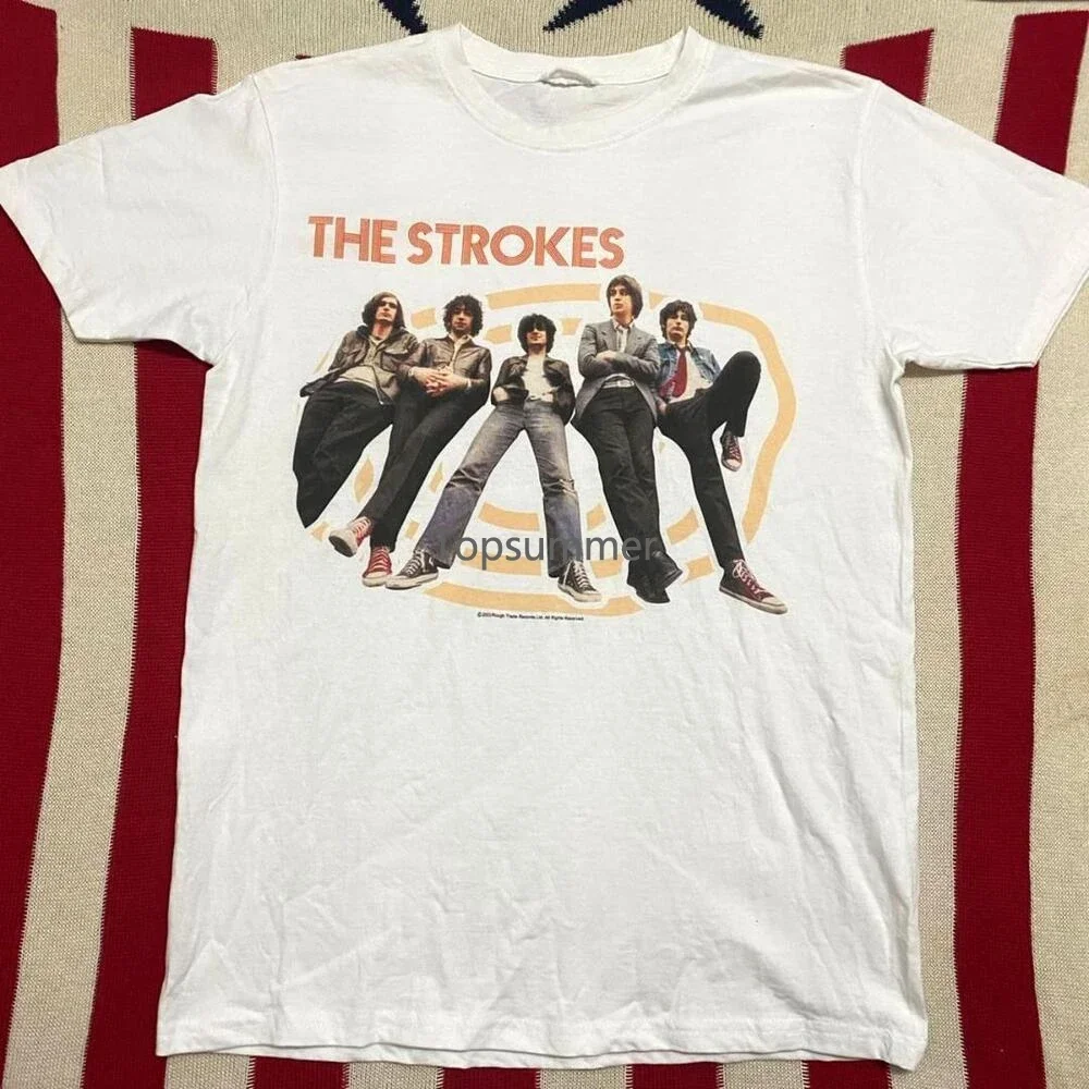 The Strokes Band White Short Sleeve Cotton T-Shirt Unisex S-5Xl Vm8908 
The Strokes Band White Short Sleeve Cotton T-Shirt Unisex S-5Xl Vm8908