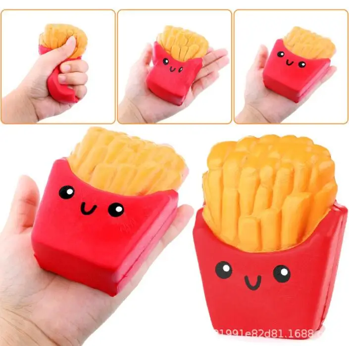 

potato squishy Hamburger Popcorn French fries Squishies Slow Rising Stress Relief Squeeze Toys for Kids Anti-Stress Toy