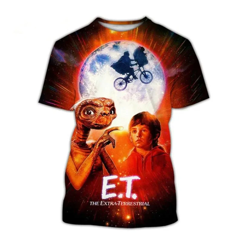 E.T. The Extra-Terrestrial 3D Print T-Shirts Men Women Fashion Streetwear Oversized Short Sleeve T Shirt Kids Tees Tops Clothing
E.T. The Extra-Terrestrial 3D Print T-Shirts Men Women Fashion Streetwear Oversized Short Sleeve T Shirt Kids Tees Tops Clothing