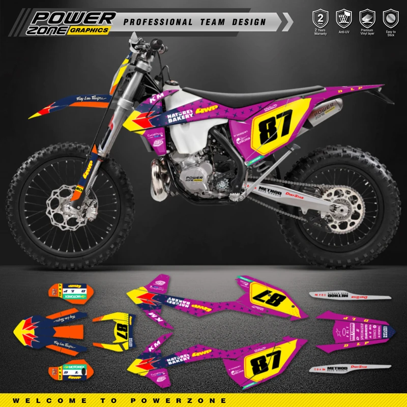 PowerZone Custom Team Graphics Backgrounds Decals Stickers Kit For KTM SX SXF MX 16-18 EXC XCW Enduro 17-19 125 to 500cc 135
PowerZone Custom Team Graphics Backgrounds Decals Stickers Kit For KTM SX SXF MX 16-18 EXC XCW Enduro 17-19 125 to 500cc 135