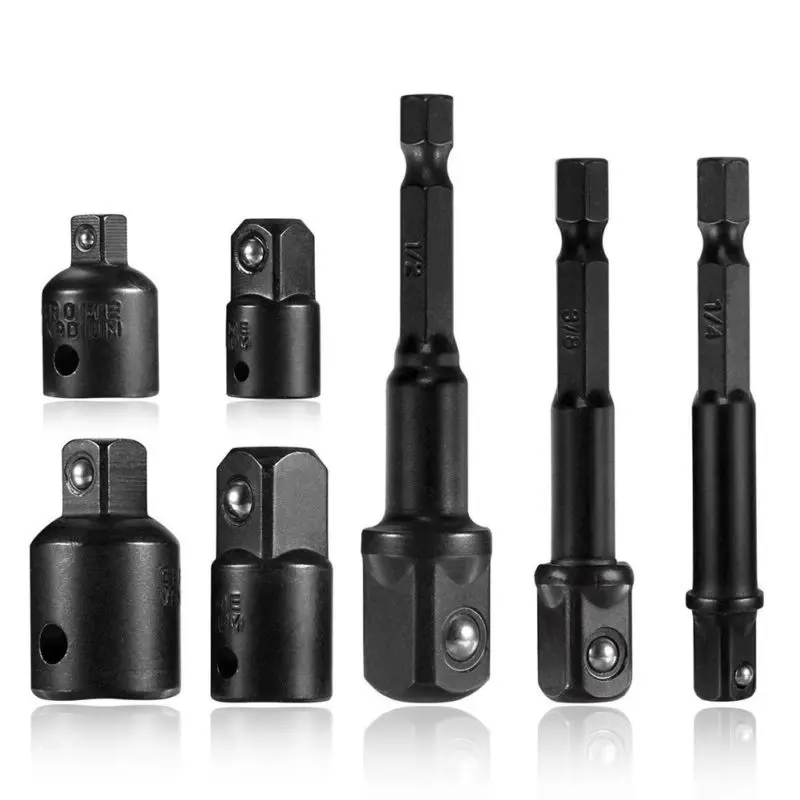 7 PCS Impact Socket Adapter And Reducer Set Extension Set Socket Drill Adapter Turns Power Drill Into High Speed Nut Driver 1/4
7 PCS Impact Socket Adapter And Reducer Set Extension Set Socket Drill Adapter Turns Power Drill Into High Speed Nut Driver 1/4