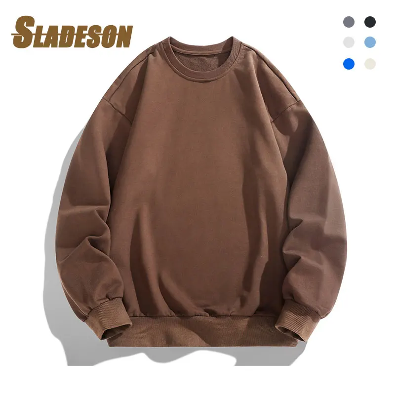 

2023 Autumn New Sweatshirt Men Casual Classic Long Sleeve Crewneck Shirts for Men Undershirts Pullover Sweater Man Clothing