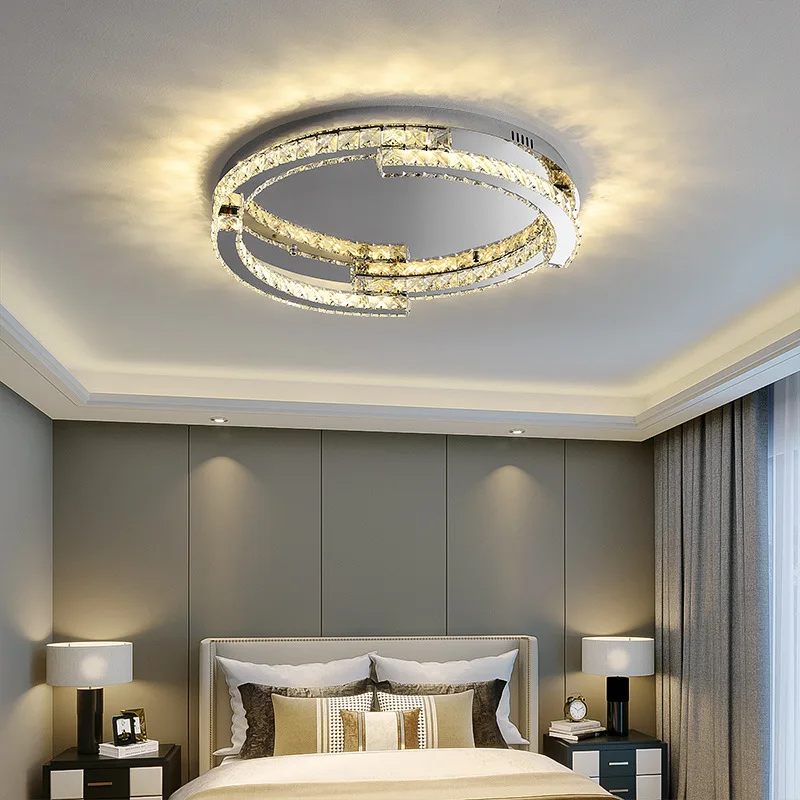 Modern Luxury Led Crystal Ceiling Lamp Bedroom Kitchen Dining Living Room Home Decor Round Indoor Lighting Fixture lampara techo
Modern Luxury Led Crystal Ceiling Lamp Bedroom Kitchen Dining Living Room Home Decor Round Indoor Lighting Fixture lampara techo