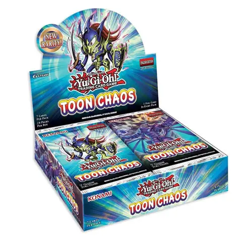 Дополнительная упаковка Yu-Gi-ой TCG, на европейском и английском языке, мультяшный хаос, перепечатанная в оригинальной коробке, без щетки CR 
Дополнительная упаковка Yu-Gi-ой TCG, на европейском и английском языке, мультяшный хаос, перепечатанная в оригинальной коробке, без щетки CR