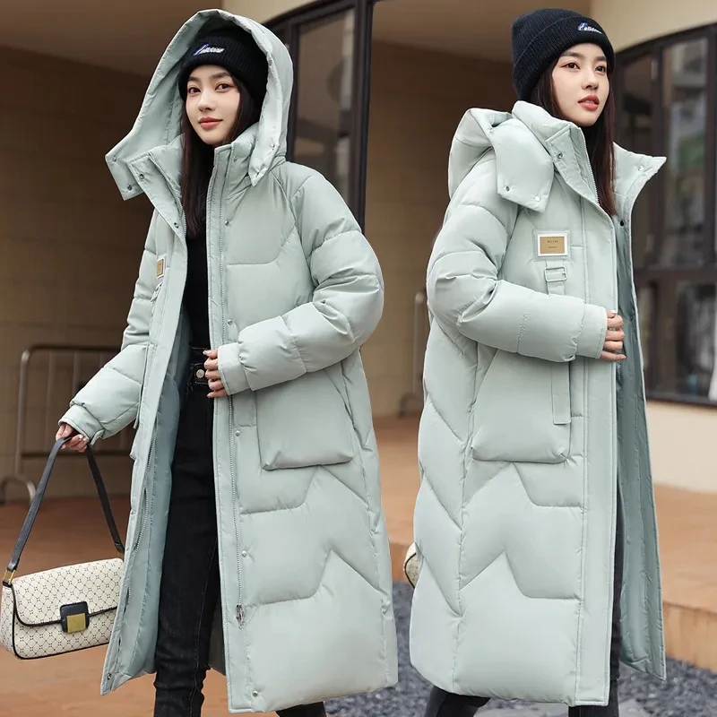 Long Style Cotton-Padded Jacket Female Winter 2023New Hooded Outcoat Loose Fashion Outwear Thick Warm Down Coat Women Parkas Top
Long Style Cotton-Padded Jacket Female Winter 2023New Hooded Outcoat Loose Fashion Outwear Thick Warm Down Coat Women Parkas Top