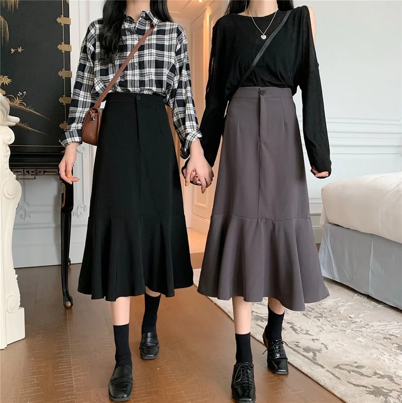 Woman's pleated Skirt 2021 Casual Package Hip High Waist Office Work Wear Mermaid Skirts Womens Black
Woman's pleated Skirt 2021 Casual Package Hip High Waist Office Work Wear Mermaid Skirts Womens Black
