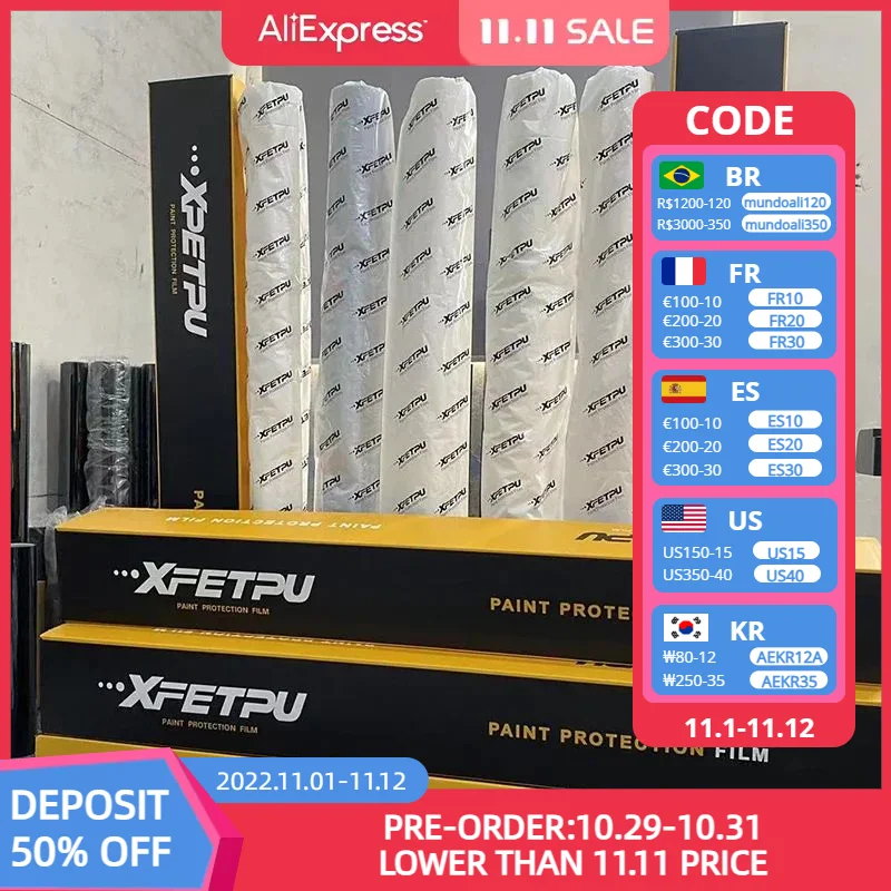 Глянцевая матовая черная пленка XFETPU 1,52 м * 15 м для защиты от царапин и пожелтения
Глянцевая матовая черная пленка XFETPU 1,52 м * 15 м для защиты от царапин и пожелтения