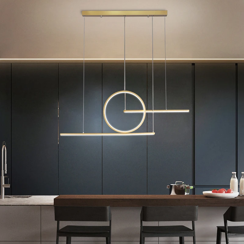 

Modern Long Wire Aluminum Nordic LED Pendant for Dining Bar Bedroom Study Room Coffee Hall Foyer Loft Hotel Indoor Home Decor