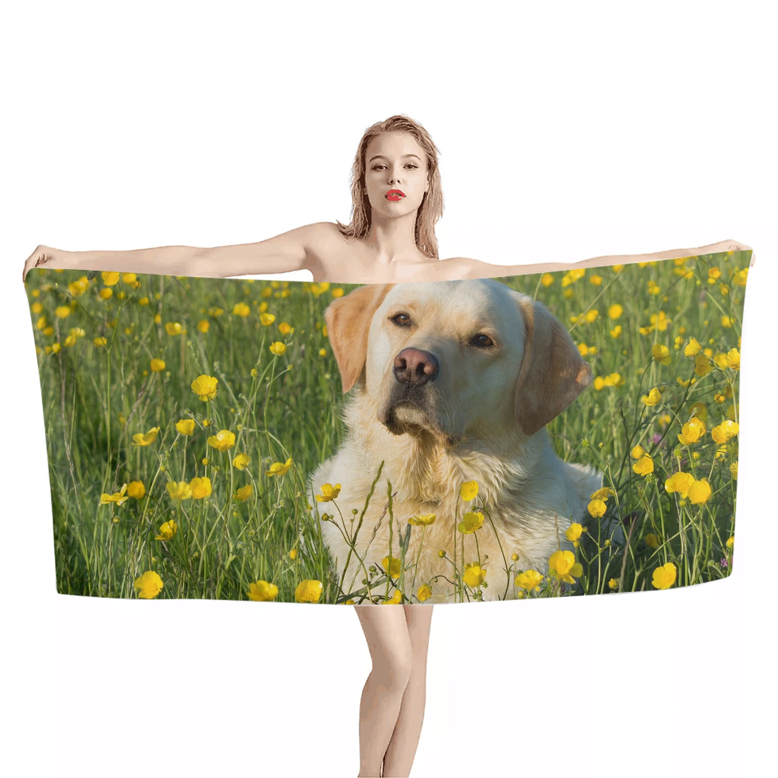 Cute Gold and Black Golden Retriever Pattern Beach Towel Absorption Bath Towel for Girls Boys Travel Camping Outdoor Sport Towel
Cute Gold and Black Golden Retriever Pattern Beach Towel Absorption Bath Towel for Girls Boys Travel Camping Outdoor Sport Towel