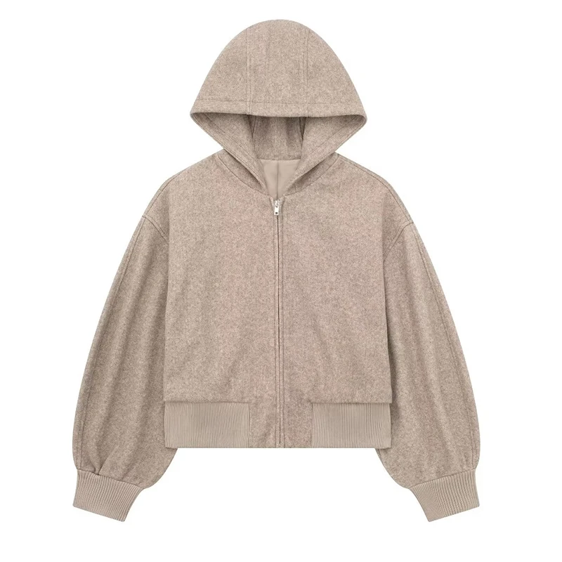 TRAF Autumn Bomber Jacket Women Vintage Cropped Coat Woman Long Sleeve Hooded Jackets For Women 2023 New In Outerwear
TRAF Autumn Bomber Jacket Women Vintage Cropped Coat Woman Long Sleeve Hooded Jackets For Women 2023 New In Outerwear