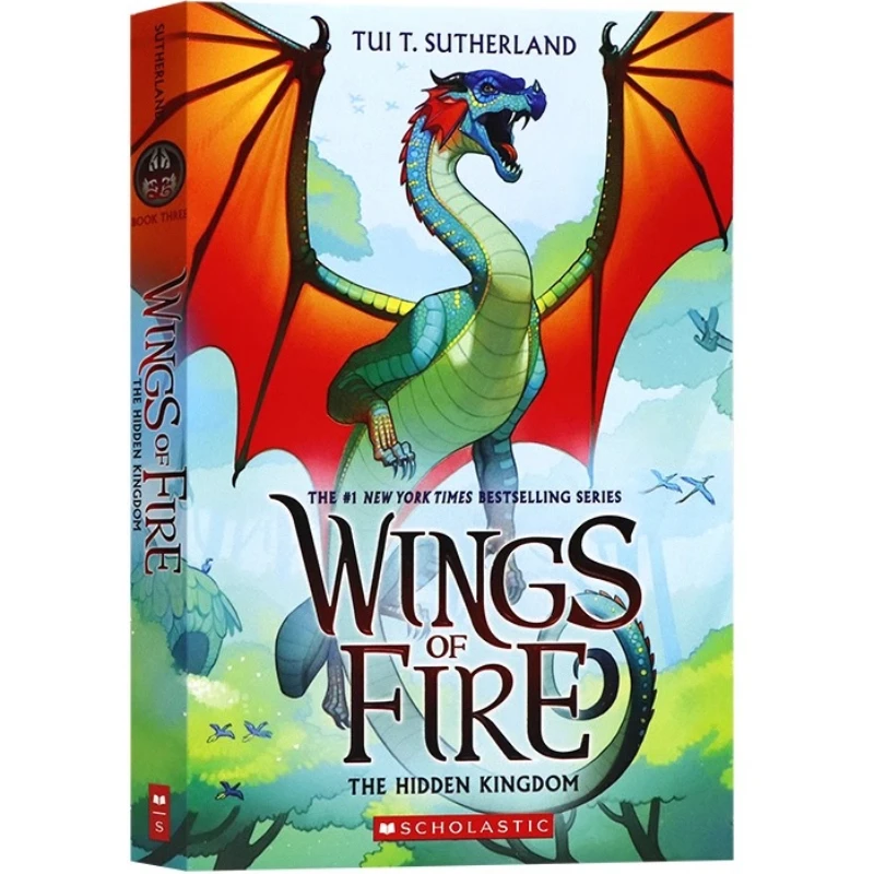 

Wings of Fire 3 The Hidden Kingdom, Teen English in books story, Magic Fantasy Adventure novels 9780545349253
