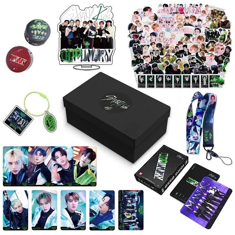 Kpop Stray Kids ODDINARY Gift Box Set New Album Photocards MANIAC Lomo Card Acrylic Stand Stickers Lanyard Keychain Fans Gift
Kpop Stray Kids ODDINARY Gift Box Set New Album Photocards MANIAC Lomo Card Acrylic Stand Stickers Lanyard Keychain Fans Gift
