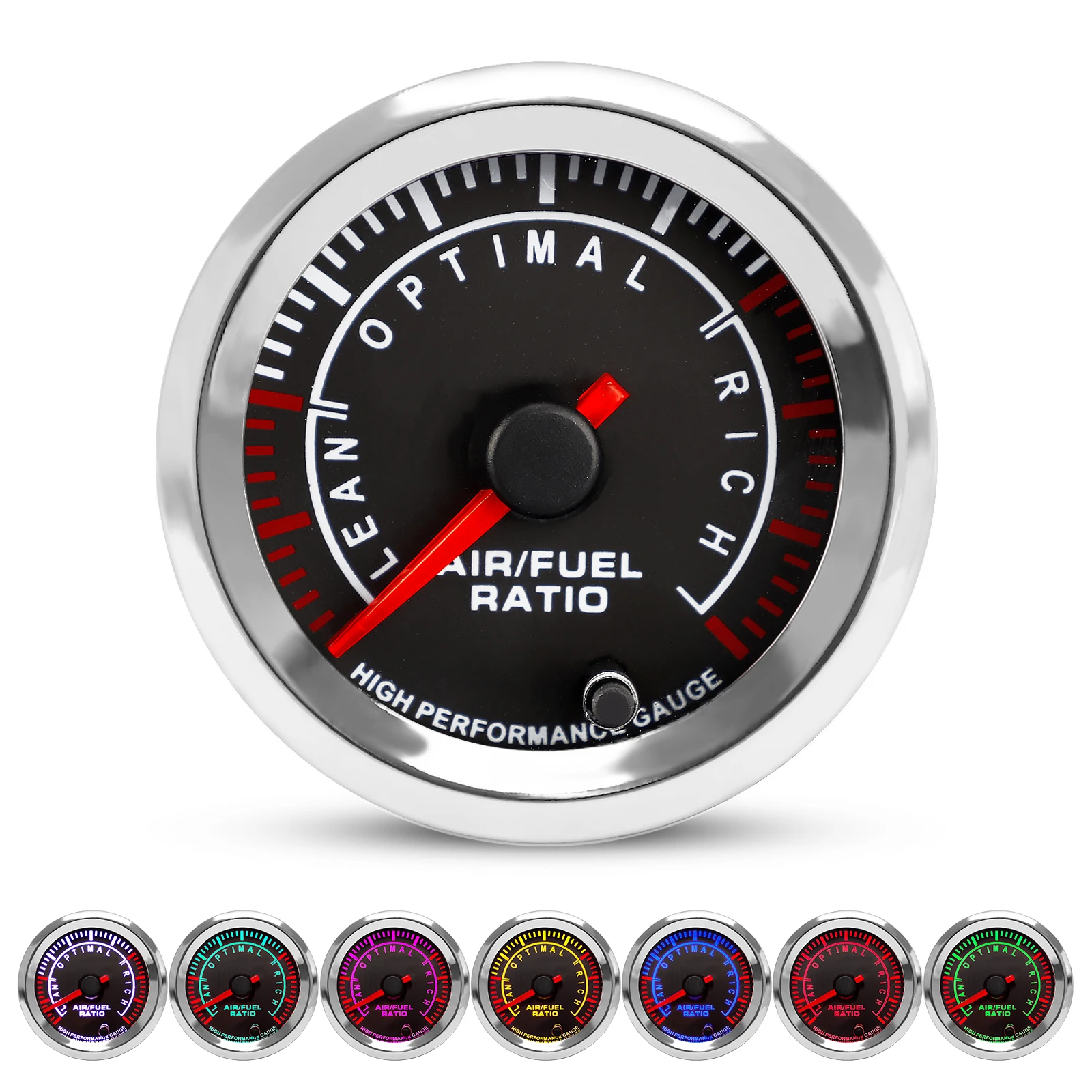2'' 52mm 12V Car Air Fuel Ratio Gauge 7 Colors Pointer Narrowband Air Fuel Ratio AFR Meter With Stepper Motor ASB METAL GLASS
2'' 52mm 12V Car Air Fuel Ratio Gauge 7 Colors Pointer Narrowband Air Fuel Ratio AFR Meter With Stepper Motor ASB METAL GLASS