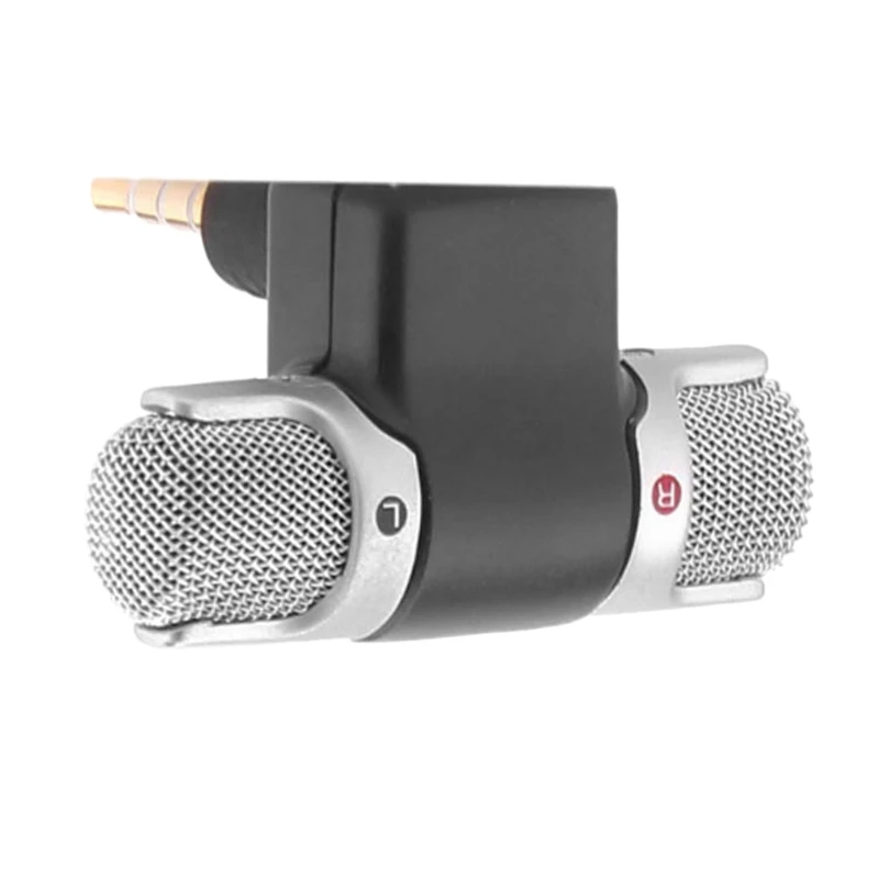 

Mini 3.5mm Jack Microphone Portable Stereo Microphone for Phone Recording Microphone for Smartphone