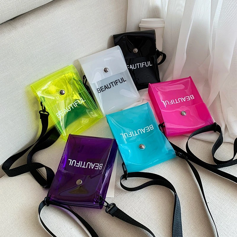 Mobile Phone Bag Fashion Ladies Summer PVC Jelly Color Crossbody Bag Transparent Messenger Bag Single Shoulder Bag Phone Pocket
Mobile Phone Bag Fashion Ladies Summer PVC Jelly Color Crossbody Bag Transparent Messenger Bag Single Shoulder Bag Phone Pocket