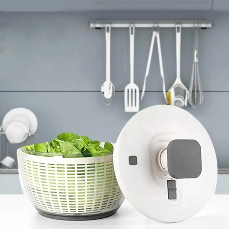 

fruit and vegetable washing spinner durable ABS Vegetable Dryer Effortless Cleaning Tool Basket with drain kitchen accessories