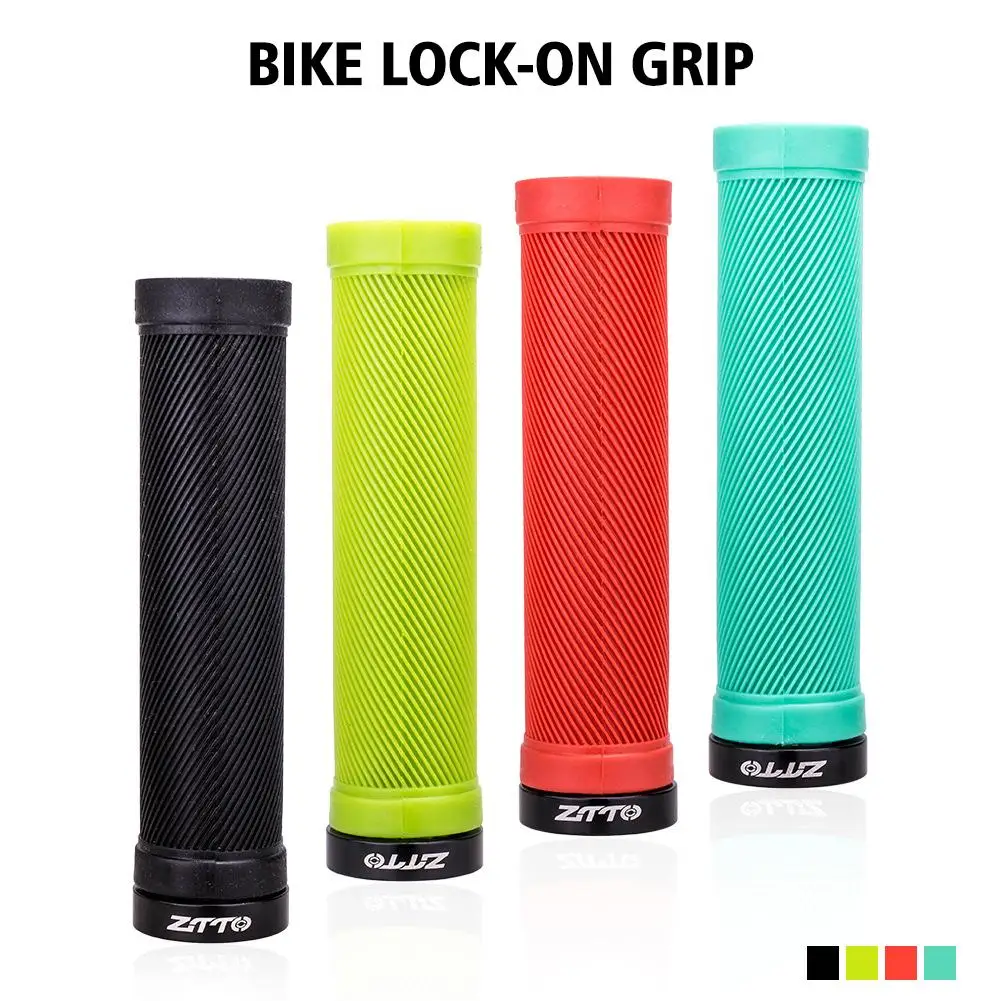 

1Pair AG40 MTB Grips For Mountain Bike Fixed Gear Lock-on Grip Anti-Slip Handlebar Shock-Proof Rubber Bicycle Grips Parts C3U1