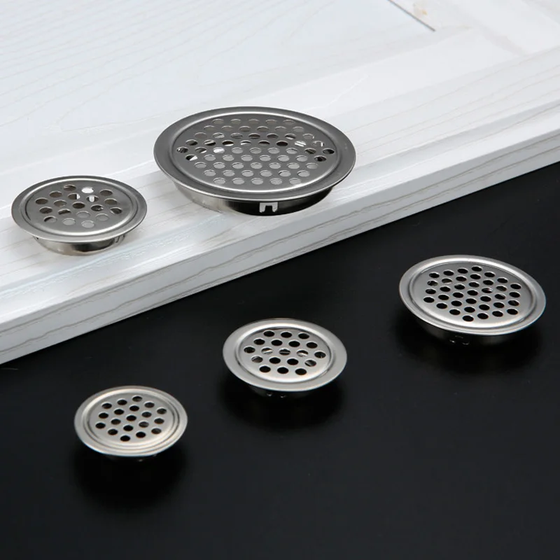 1PC Wardrobe Air Vent Grill Mesh Hole Cover Ventilation Cover Stainless Steel Black Home Decor Cabinet Round
1PC Wardrobe Air Vent Grill Mesh Hole Cover Ventilation Cover Stainless Steel Black Home Decor Cabinet Round