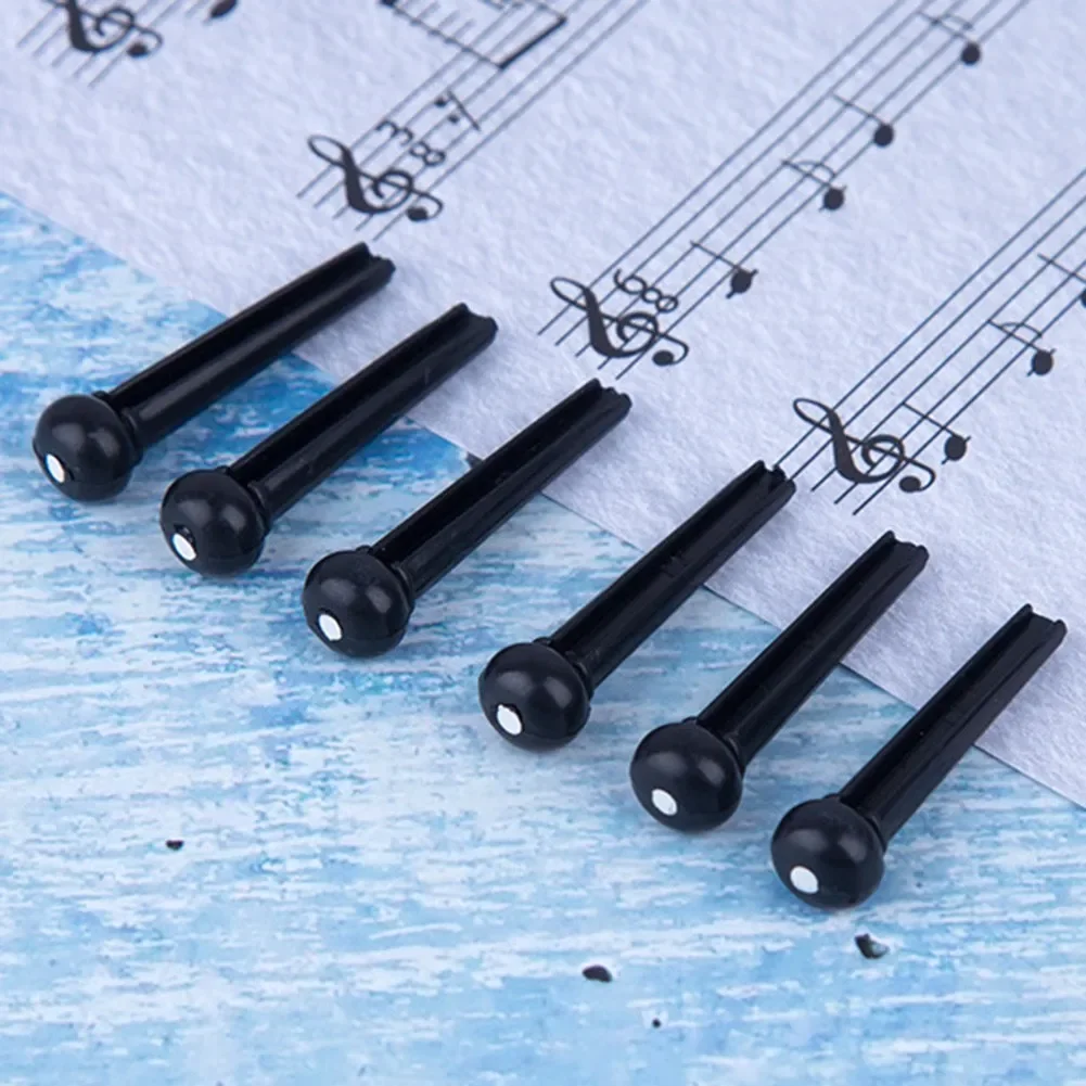 6pcs Acoustic Guitar Bridge Pins Plastic String End Peg Connectors Professional Musical Instrument Accessories Durable Practical
6pcs Acoustic Guitar Bridge Pins Plastic String End Peg Connectors Professional Musical Instrument Accessories Durable Practical