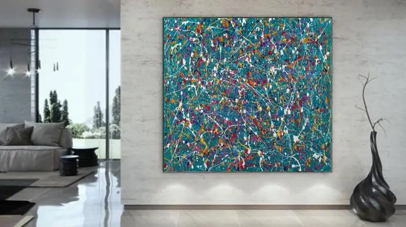 Canvas Original Large Wall Art JACKSON POLLOCK STYLE Abstract On Canvas Painting Artwork TexturedA xl Art Acrylic Large Abstract
Canvas Original Large Wall Art JACKSON POLLOCK STYLE Abstract On Canvas Painting Artwork TexturedA xl Art Acrylic Large Abstract