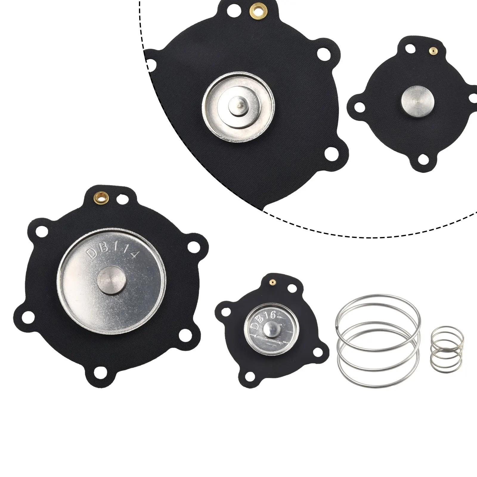 Nitrile Buna Kit for Standard Temperature Applications DB114 DB16 Diaphragm Repair Kit for Mecair Pulse Jet Valve
Nitrile Buna Kit for Standard Temperature Applications DB114 DB16 Diaphragm Repair Kit for Mecair Pulse Jet Valve